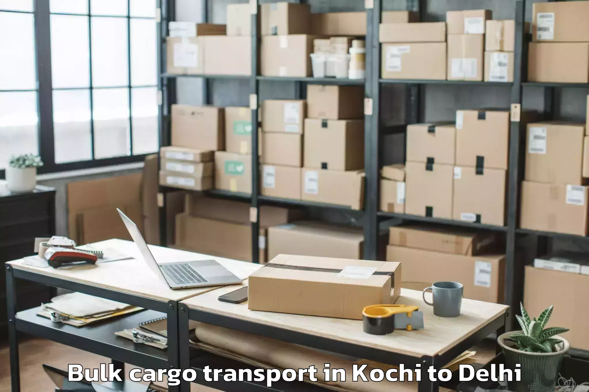 Book Kochi to Karol Bagh Bulk Cargo Transport